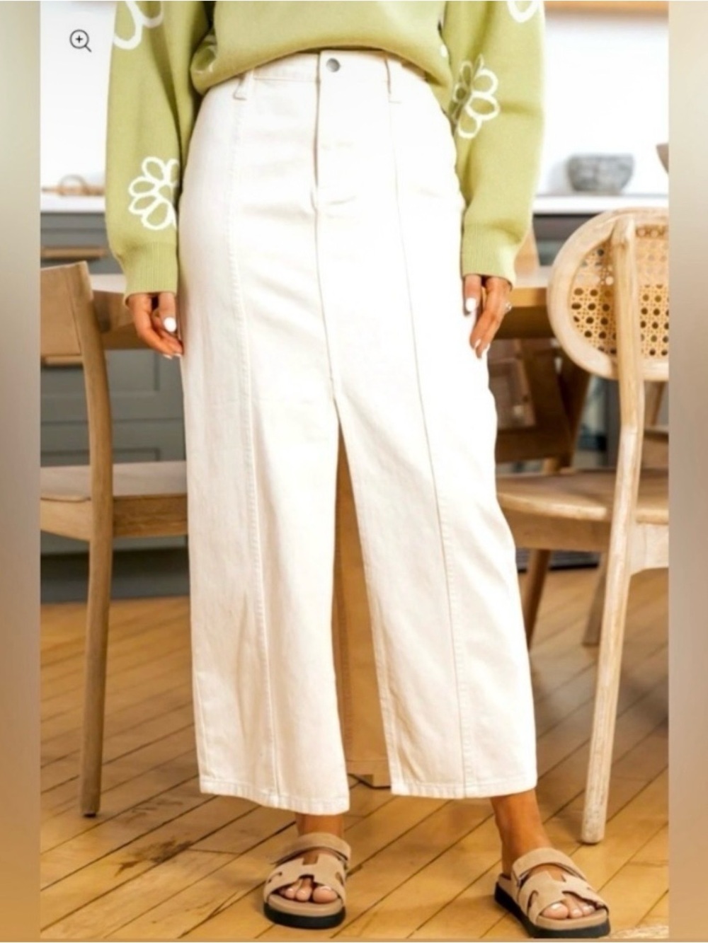 MIOU MUSE FRONT SLIT DENIM MAXI SKIRT NWT - SZ M